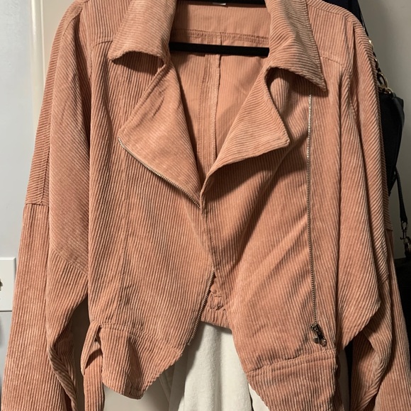 Women’s corduroy jacket moto jacket - Picture 4 of 7
